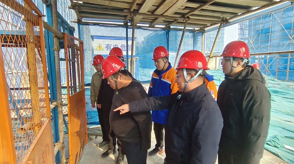 五分公司石家庄颐养中心项目部紧扣复工节点、全速推进施工